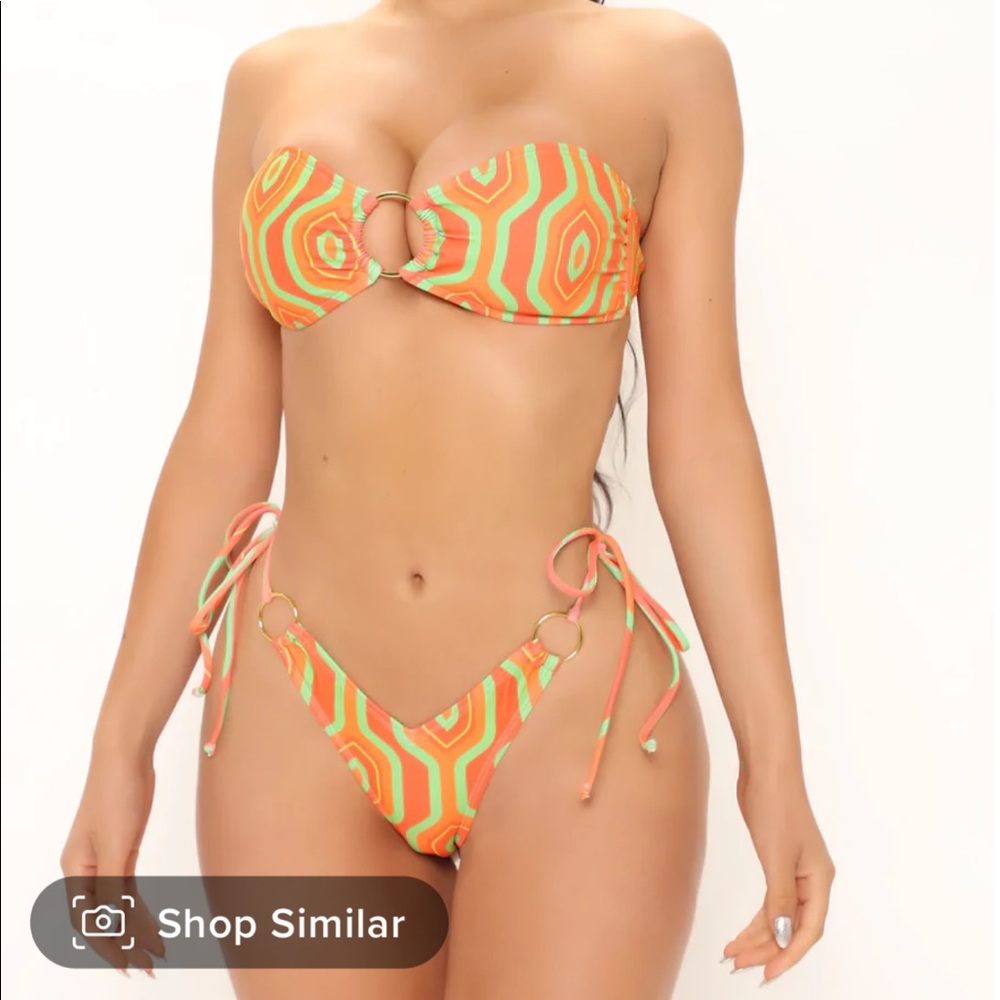 NEW never worn Fashion Nova two piece thong bikini - Picture 2 of 6